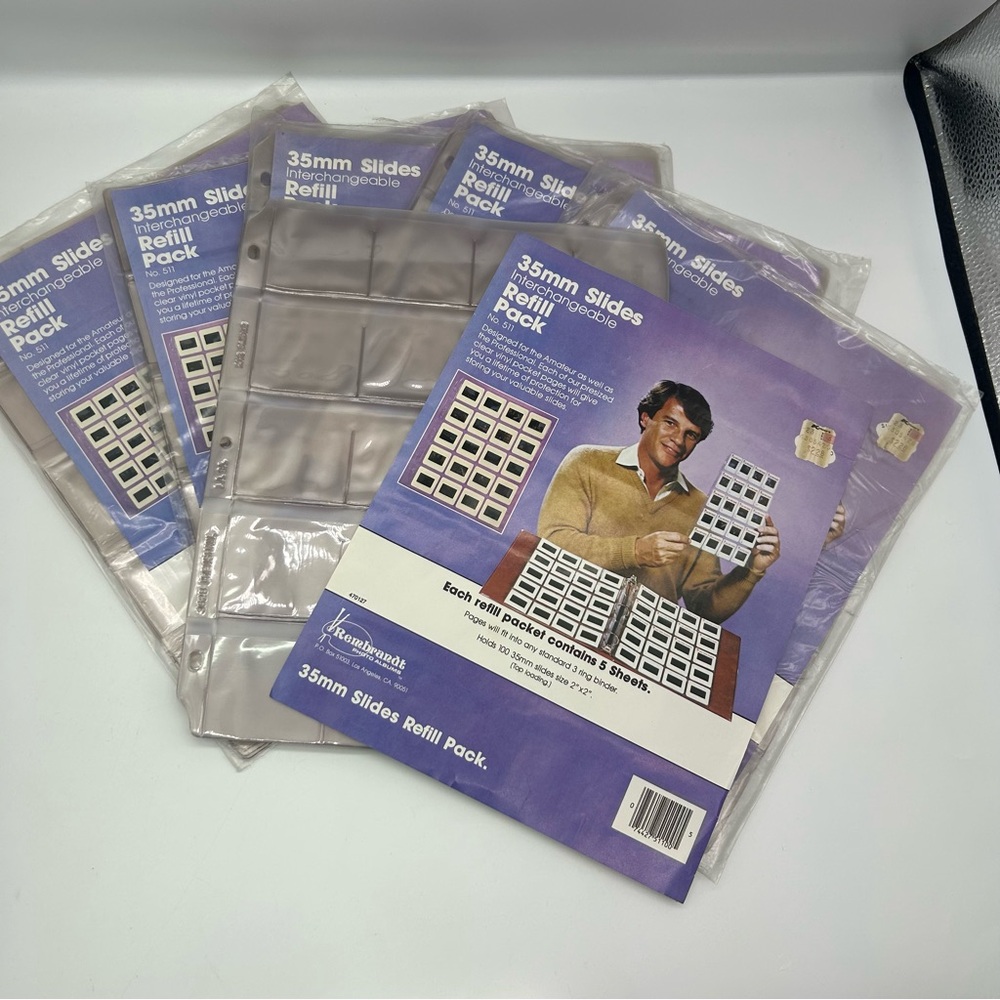 35mm Slides Interchangeable Refill Pack No. 511  6 packs holds 600 slides total